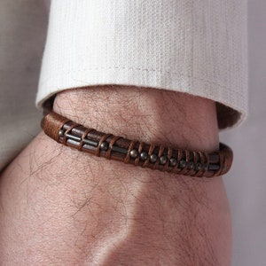 morsecode armband mannen jubileumcadeaus voor vriend gepersonaliseerde leren armband herdenkingscadeau voor verlies van vader moeder echtgenoot zoon