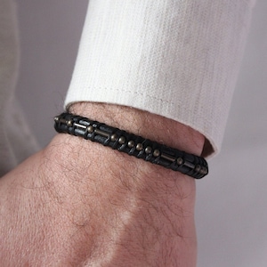 Bracelet code Morse un jour à la fois, cadeau sobriété pour homme, cadeau d'anniversaire sobre, cadeau récupération de dépendance, bracelet sobriété pour papa