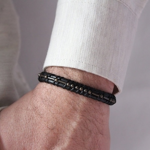 Morse Code Bracelet, Until We Meet Again, Miscarriage gift, Memorial Gift for men, Sympathy Gift for loss of father mother dad, Remembrance