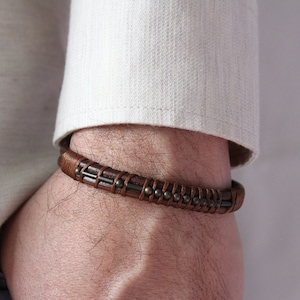 morse code bracelet men personalized leather bracelet memorial gift for men remembering a loved one bereavement gift loss of mother father