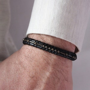 Miscarriage Gift for Dad, Dad of an Angel Morse Code Bracelet, Baby Loss, Miscarriage Keepsake,