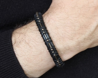 morse code bracelet memorial gift loss of father mother dad son brother men graduation gifts for him boyfriend husband personalized bracelet
