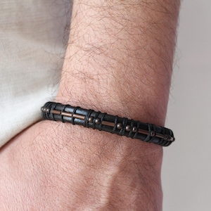 Morse Code Bracelet, Personalized Morse Code Bracelet, Custom Jewelry for men, Secret Message Bracelet