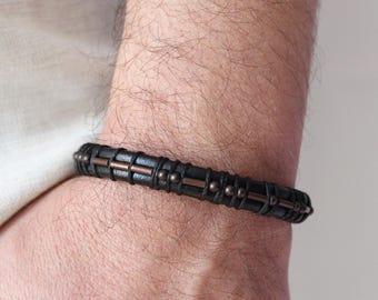 Morse Code Bracelet, Personalized Morse Code Bracelet, Custom Jewelry for men, Secret Message Bracelet