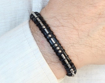 Morse Code Bracelet, Personalized Morse Code Jewelry, Custom Morse Code Bracelet, Personalized Gift for Men, Boyfriend Gift, Husband Brother