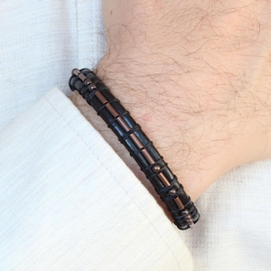 Until We Meet Again Morse Code Bracelet Memorial Gift for Men Bereavement Gift for Loss of Father Mother Dad Son Brother See You in Heaven