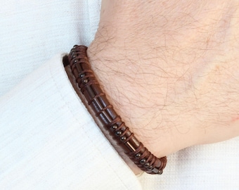 memorial gift remembrance gifts sympathy gift morse code bracelet mens leather bracelet loss of mother dad son brother miscarriage gift