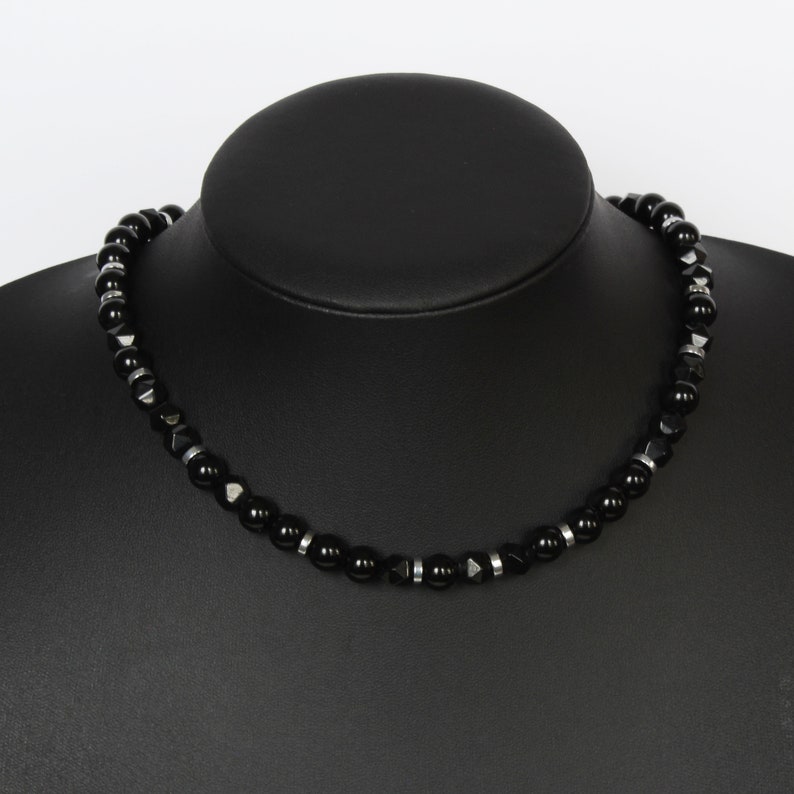 Cadeau de sobriété pour femme, collier en code Morse un jour à la fois, cadeau d'anniversaire sobre, cadeau de récupération d'une dépendance, bijoux de collier de sobriété Silver Hematite