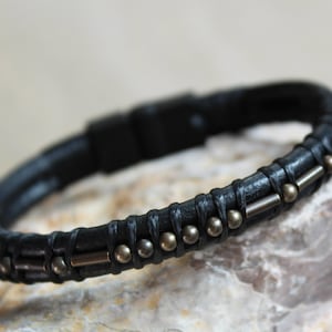 Fuck Cancer Morse Code Bracelet, Cancer Survivor Gift, Strength Bracelet, Get Well Soon for men, Never give up, protection bracelet image 6