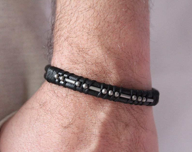 Fuck Cancer Morse Code Bracelet, Cancer Survivor Gift, Strength Bracelet, Get Well Soon for men, Never give up, protection bracelet image 8