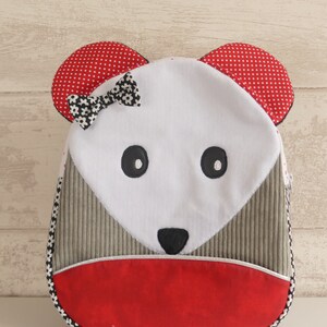 Kinderrucksack, personalisierbar, Maus, Kindergarten, Krippe, Schwimmbad, Picknicktasche