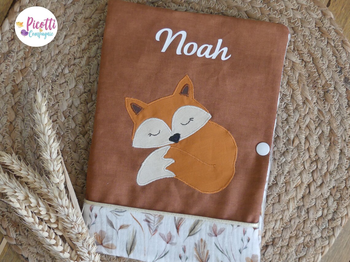Protège carnet de santé personnalisé thème renard - Etsy France