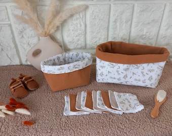 Panières de rangements pour couches, lingettes et produits bébé