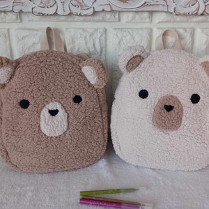 Kinderbärenrucksack, Teddybär, Kindergarten, Kindergarten, Schwimmbad, Picknicktasche, Sherpa-Tasche