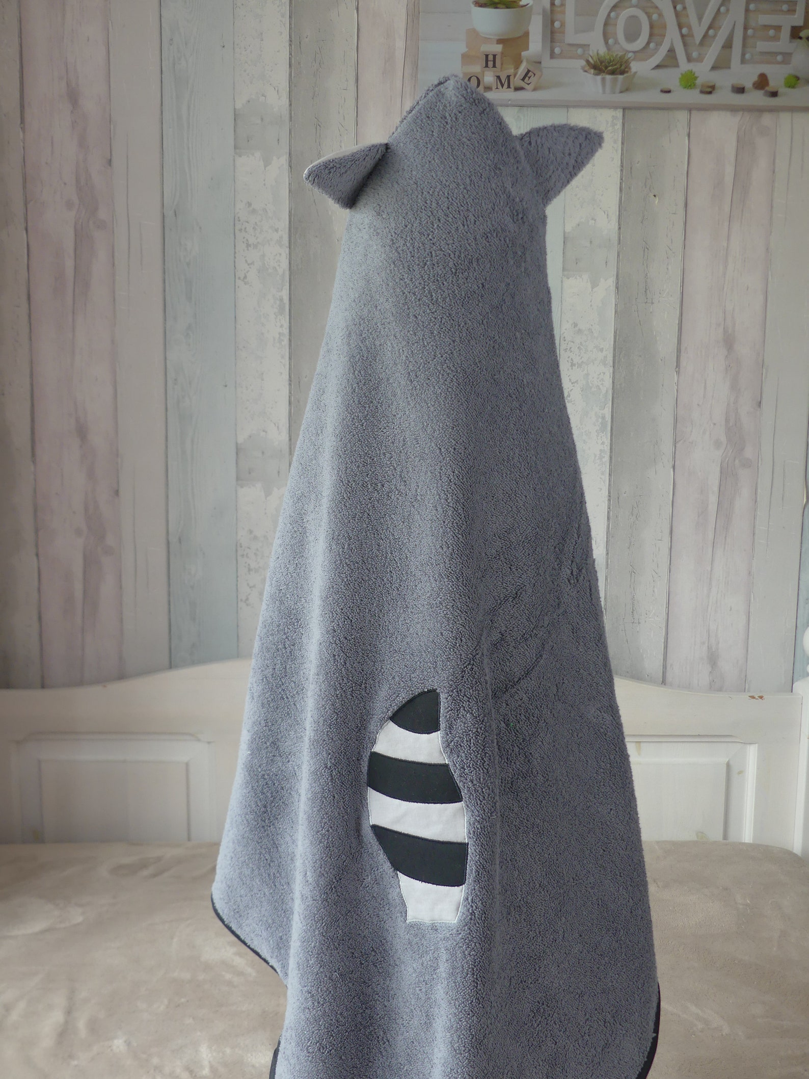 Serviette De Bain Pour Bébé LULANDO Art Collection - 80x100cm - Blanc