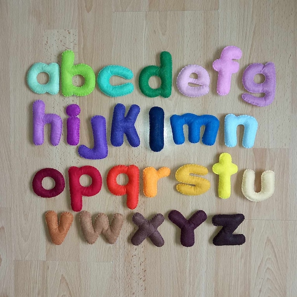 Alphabet en feutrine pour enfant,lettres de l'alphabet