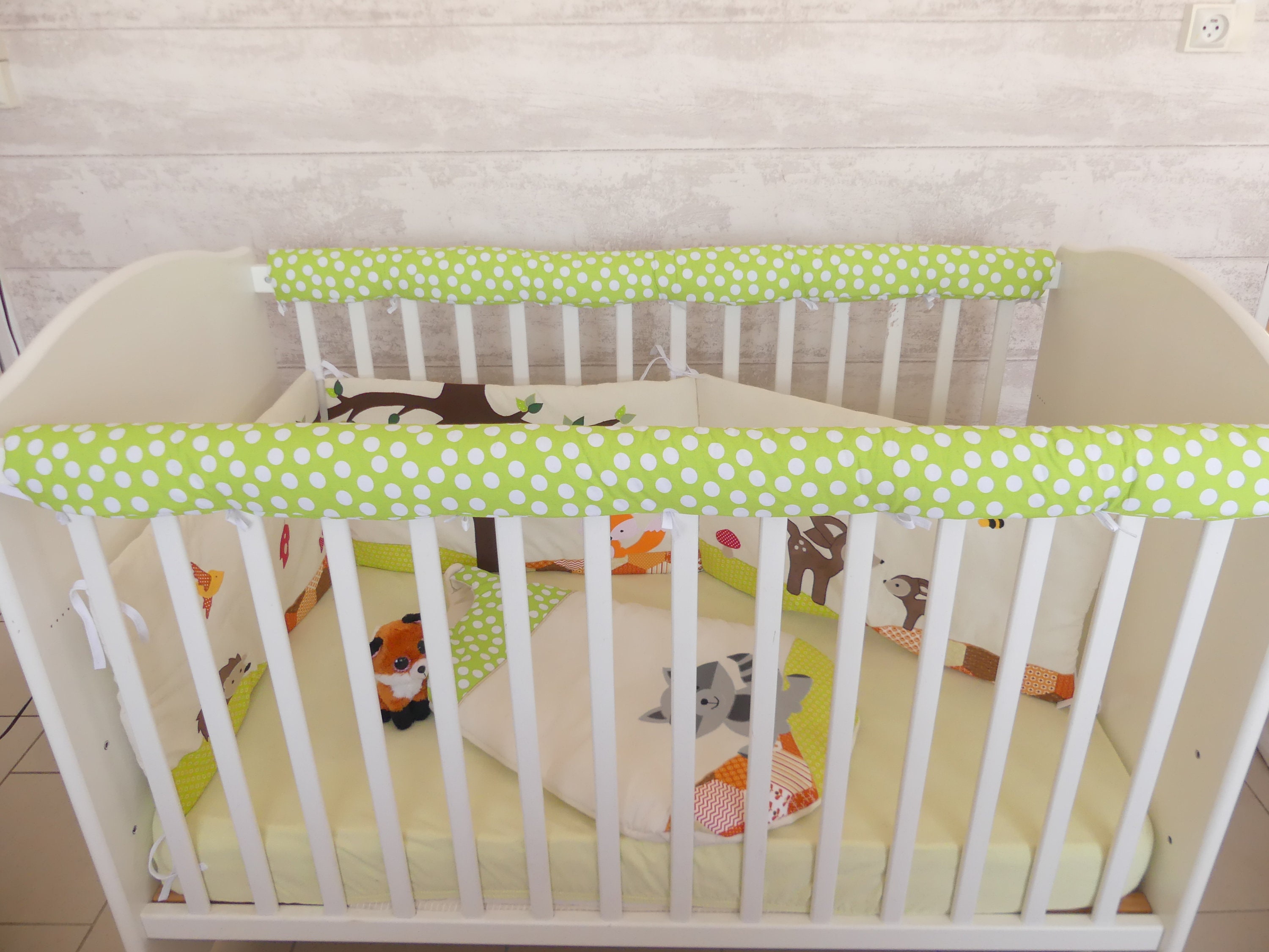Housses de protection pour lit bébé à barreaux et lit évolutif