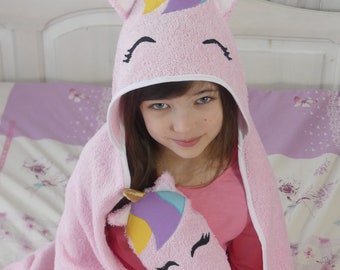 Serviette De Plage Licorne Microfibre 75x150 Cm - Légère, Absorbante, Anti-Sable - Pour Enfants, Femmes, Pique-nique