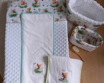 Fox theme changing mat cover and baskets