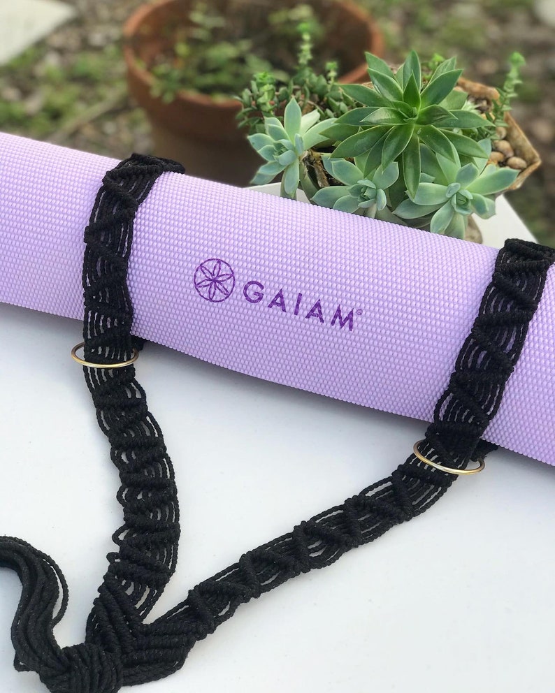Macrame Yoga Mat Strap Handmade Macrame Boho Arrowhead Yoga Etsy