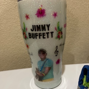 Jimmy Buffett inspired tumbler