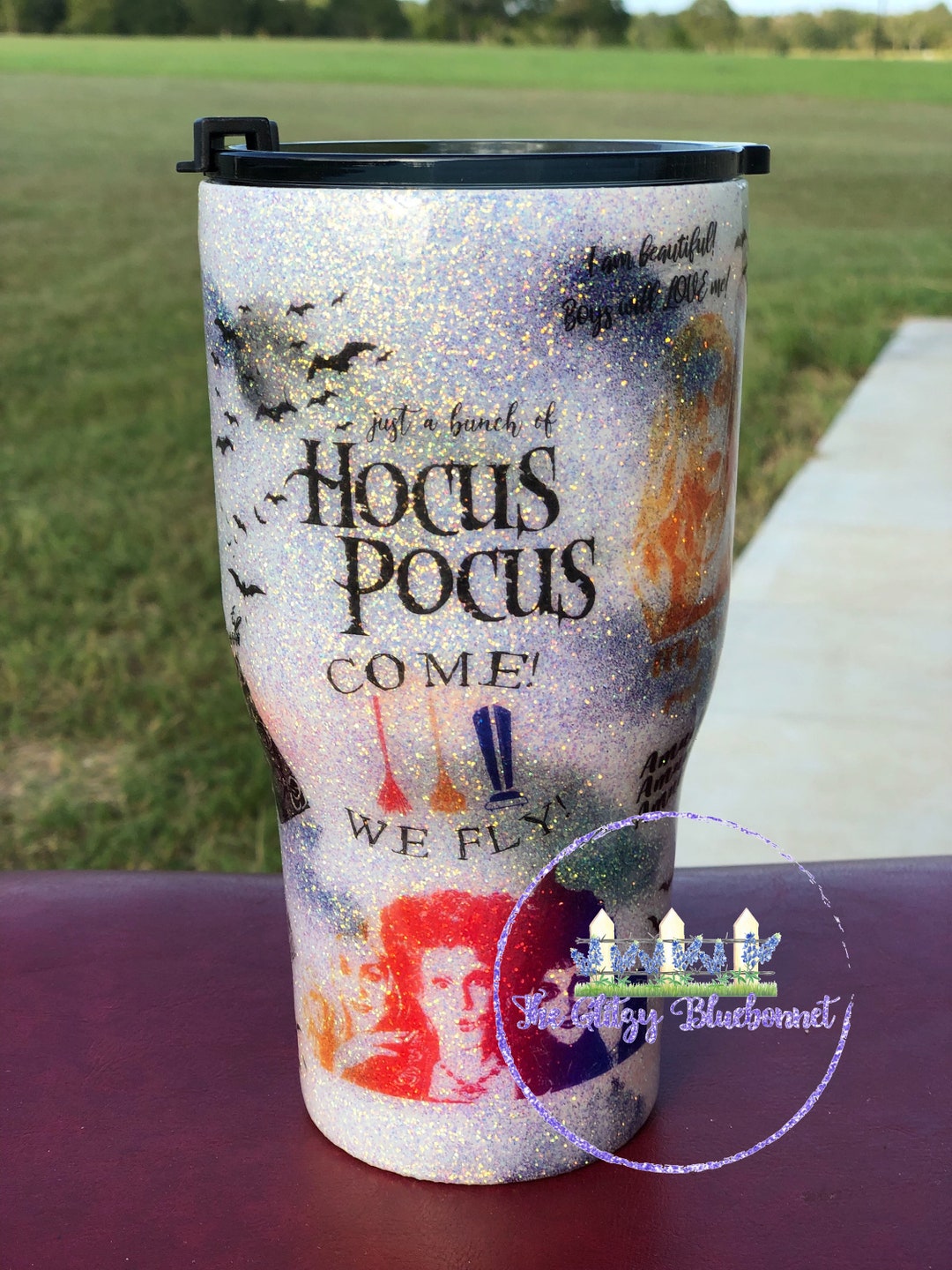 Hocus Pocus Tumbler Hocus Pocus Graveyard With Characters Aesthetic  Straight - iTeeUS