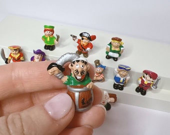 Ensemble de 12 figurines miniatures de pirates