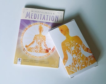 Mindfulness & Meditation Kit 48 Affirmation Cards + 48-Page Book with 18 Meditations