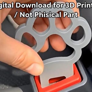 Veiligheidsgordel dummy pawbuckle hondengesp alarmstopper 3D-printmodel *download digitaal bestand*
