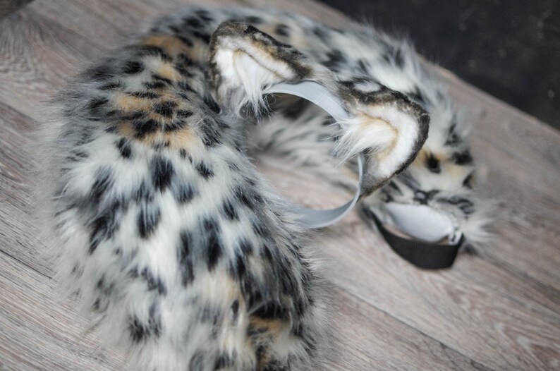 Ounce Ears and Tail Set of Snow Leopard