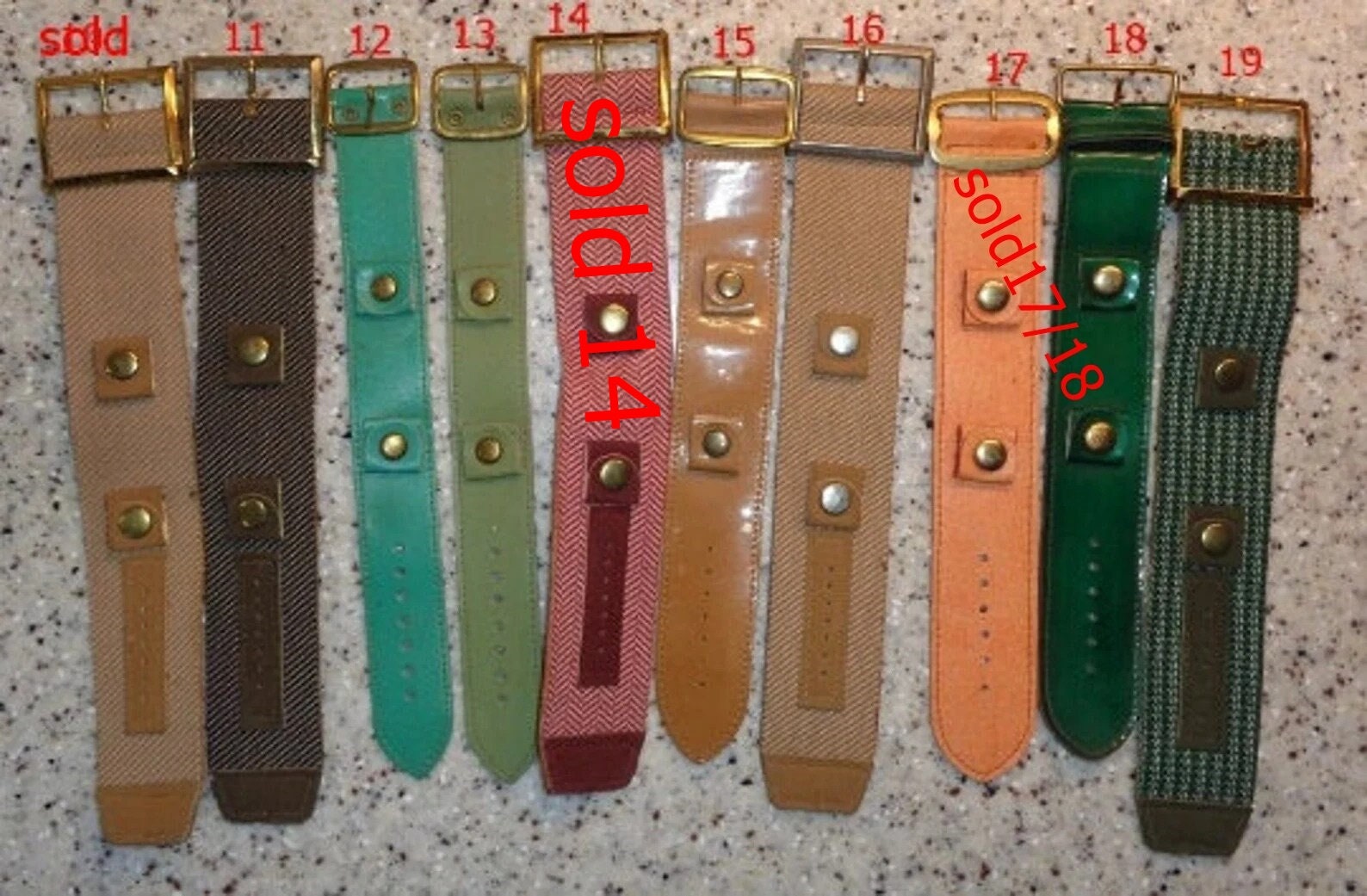 Vintage Wide Watch Bands From Watchmakers Estate Sale. Etsy