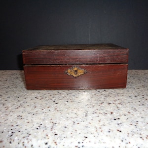 Antique wood box. Jewelry