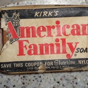Vintage jaren 1950 Proctor en Gamble zeepstaven in originele verpakking. Estate pick-up 2 bars