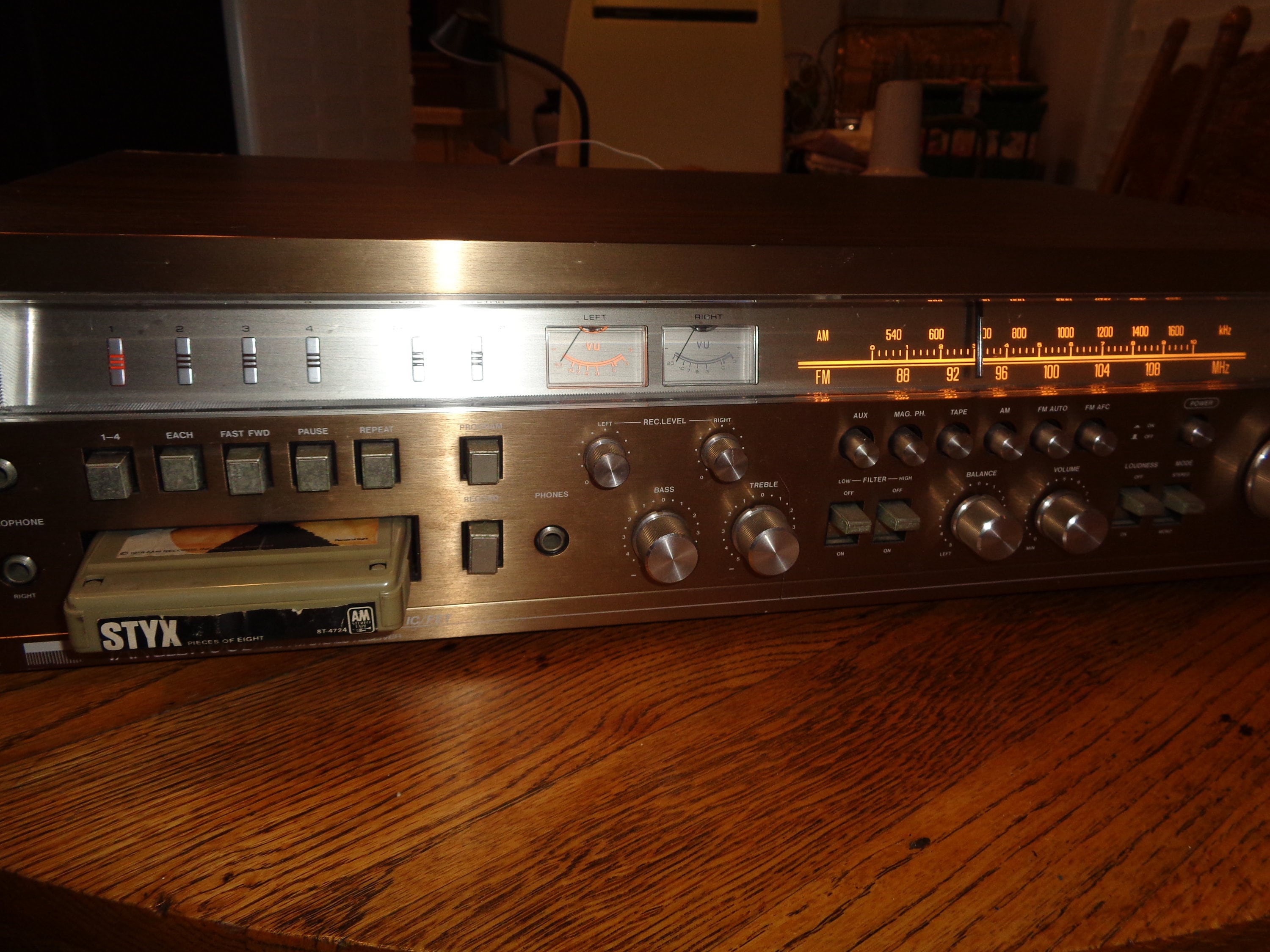 Vintage áudio system Vintage Tanglewood 55T7 AM FM Receiver 8 Track Player - Etsy
