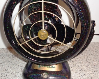 1950s Vornado small fan. Refurbished. New wire, oil and paint. This is a 6 inch blade fan.
