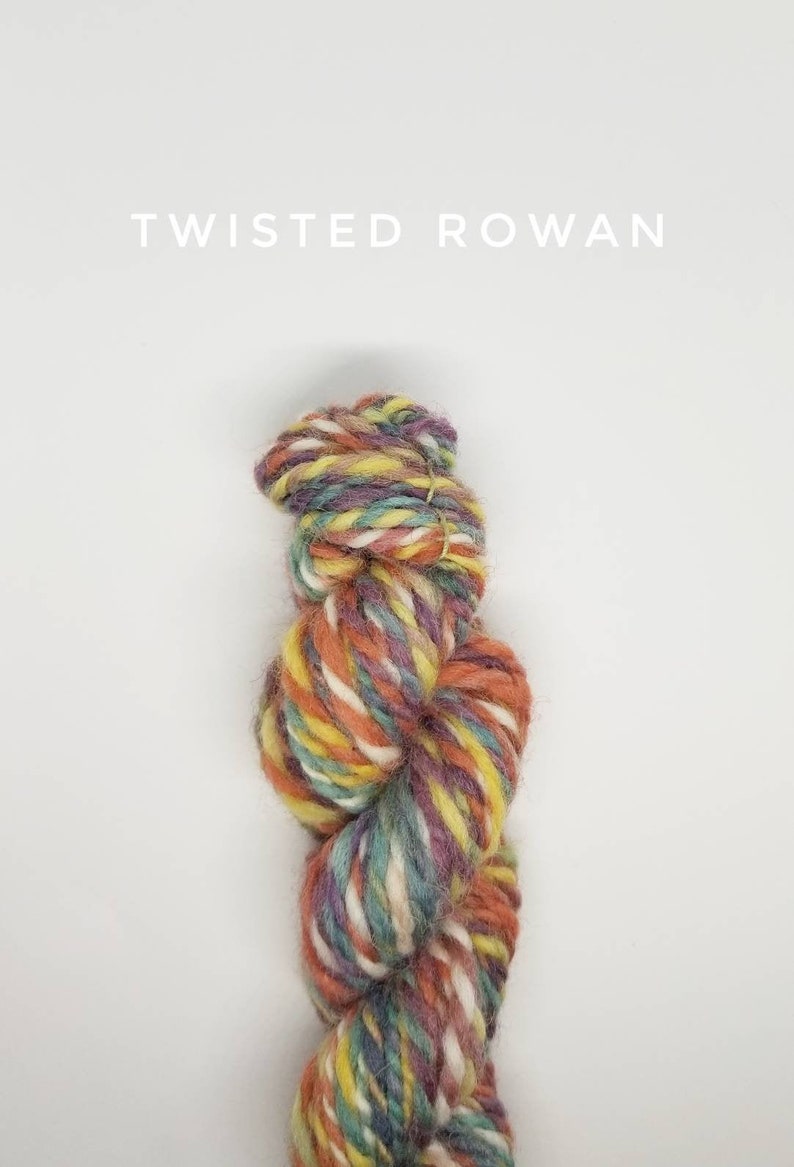 Hand Spun Yarn FFF Twisted Rowan
