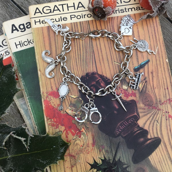 Murder mystery charm bracelet - more charms available