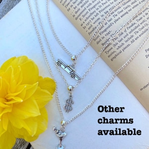F Scott Fitzgerald&#39;s The Great Gatsby 3 layered necklace - other charms available