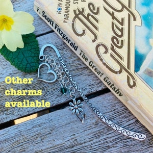 F Scott Fitzgerald&#39;s The Great Gatsby bookmark - other charms available