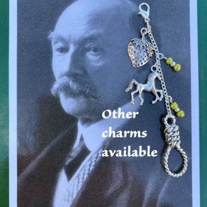 Thomas Hardy beaded planner charm - other charms and bead colours available