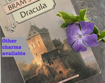 Bram Stoker's Dracula inspired chain bookmark with 2 charms of your choice
