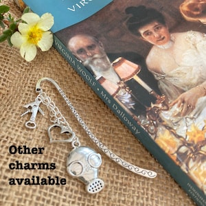 Virginia Woolf bookmark - other charms available