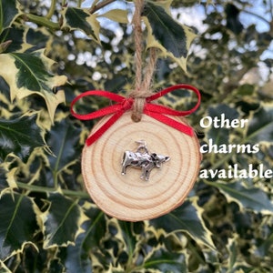 Thomas Hardy wood slice (Christmas) ornament - other charms available
