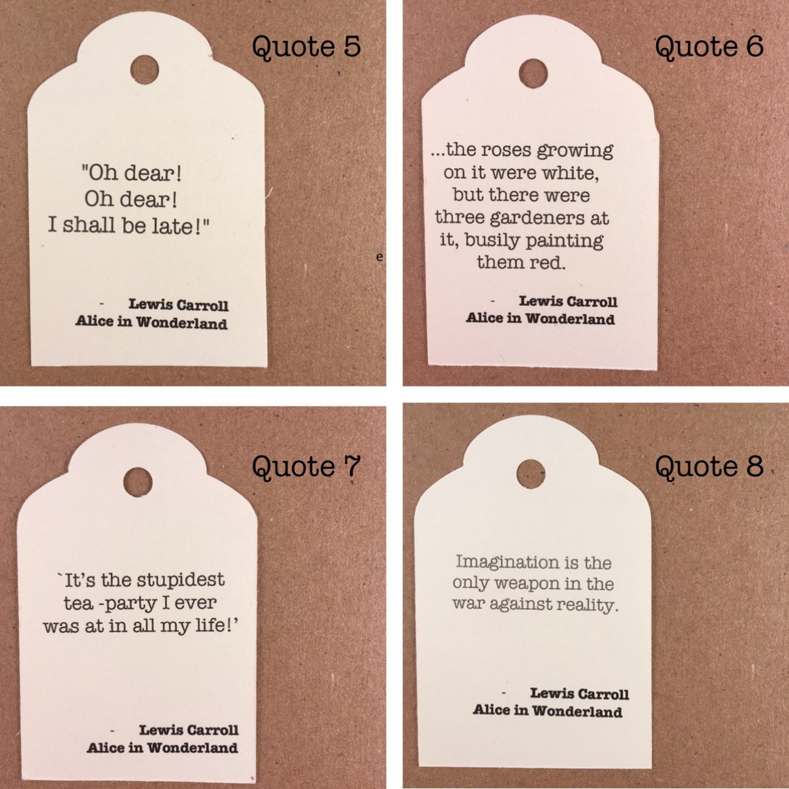 Lewis Carroll 2 Layered Necklace Other Charms Available Etsy