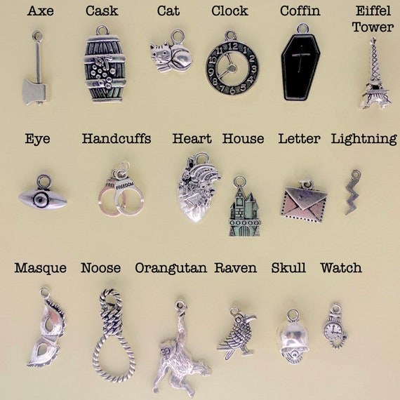 Edgar Allan Poe Planner Charm Etsy Canada