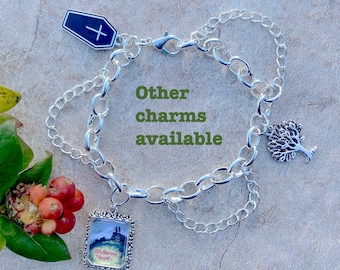 Bronte charm and chain bracelet