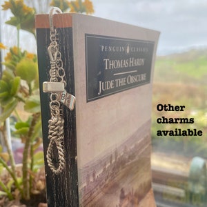 Thomas Hardy bookmark - other charms available