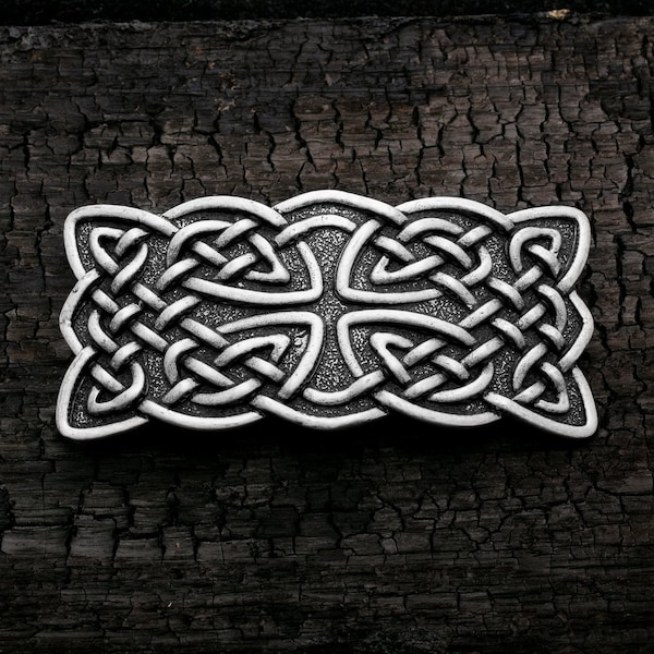 Viking Norse Celtic Knot Premium Hair Barrette