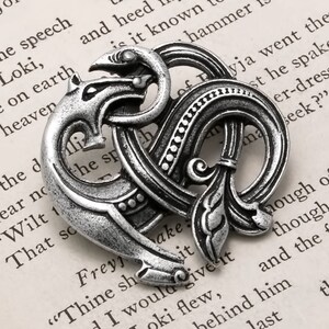 Viking Dragon Oseberg Fibula Brooch