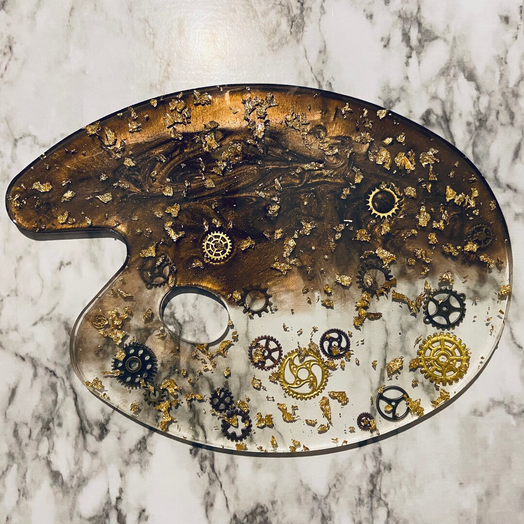 Custom Paint Palette, Resin Paint Palette, Artist Gifts, Paint Palette